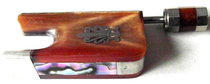 Red Oxhorn Cello bow frog